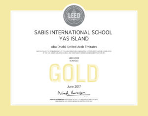 5. SABIS LEED GOLD Certificate